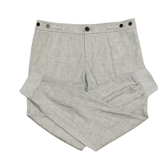 Vince Womens Tapered Cuffed Trousers Gray Wool Blend Pull On Jogger Pants Size 8 - Picture 3 of 9